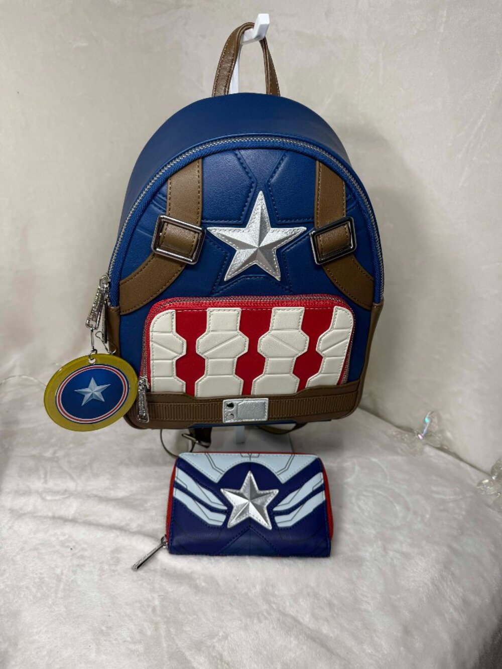 Loungefly Captain America Mini Backpack & Matching Wallet